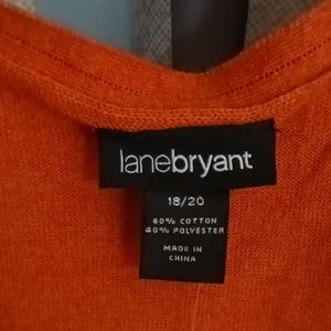 FINAL PRICE NWT lanebryant Beautiful burnt orange buttoned down sweater 18/20